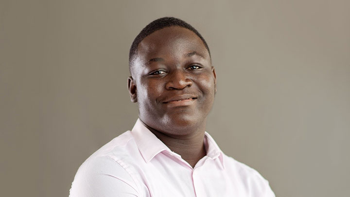 Ishmael Ofori Aboagye, étudiant à l'Université Ashesi, au Ghana